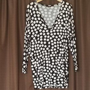 Marimekko polka dot batwing tunic in size M
